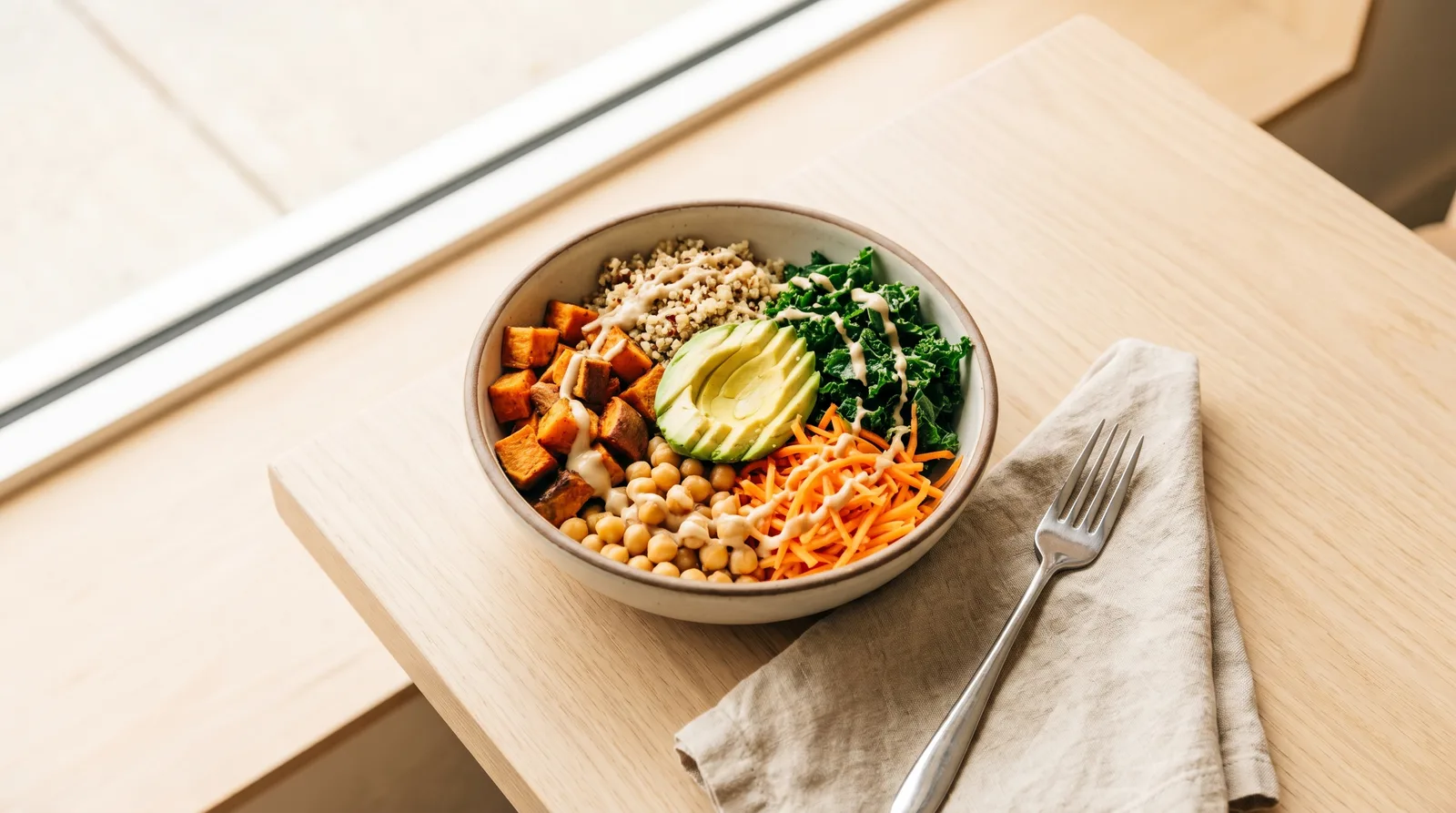 Speisekarte mit Ernährungslabeln, die vegane, Halal- und koschere Kennzeichnungen auf einer digitalen Restaurantkarte zeigt